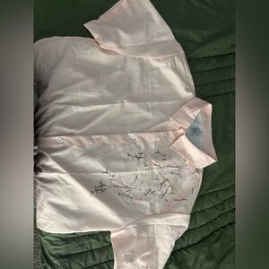 Light Pink Polyester Blouse